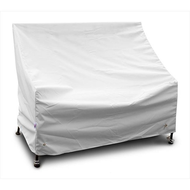 KoverRoos Weathermax 14202 4-Feet Bench/Glider Cover, 51-Inch Width by 26-Inch Diameter by 35-Inch Height, White