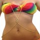 thumbnail image 4 of Simple Fingure 8 Crossover Body Chain Slave Harness Necklace Belt Belly - Golden Yuyangstore Cadena Cuerpo, 4 of 8