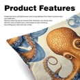 thumbnail image 2 of Octopus with Unique Patterns Covers - Set of 2 Throw Pillows for Home Decor - Available in 16x16, 18x18, 20x20 Inches for Various Occasions, 2 of 6