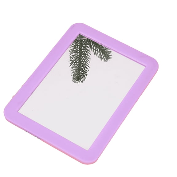 ACDANC Light Purple Locker Mirror, Magnetic Makeup Mirror with Rounded Corners, True Glass Vanity Mirror for Dorm, Gym, Bathroom