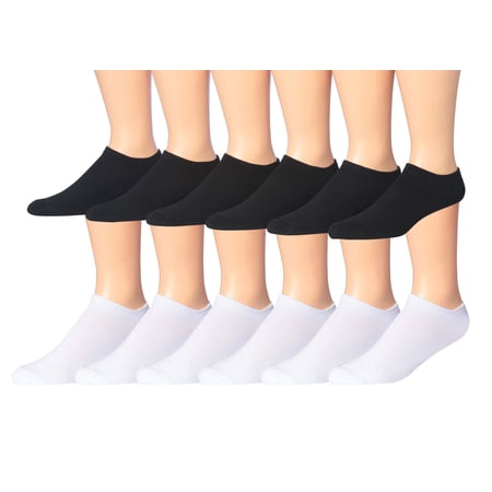 James Fiallo Men's 12-Pairs Performance Low Cut Athletic Sport Socks 2902-898