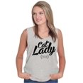 thumbnail image 4 of Cat Lady Officially Certified Funny Tank Top Tee Shirt Women Brisco Brands S, 4 of 5