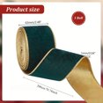 thumbnail image 1 of YOPTOP Velvet Ribbon Roll - 200cm/78.74inch Dark Green Tulle Ribbon with Wire Edge - For Gift Wrapping  Party Decorations  Bows & Crafts - Suitable for Weddings  Birthdays & Celebrations,Dark Green, 1 of 6