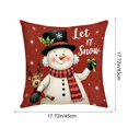 thumbnail image 3 of CaiYueKe Christmas Pillow Covers Holiday Decorations Festive Throw Pillowcases Sofa Couch Home Decor Seasonal Christmas Decor Living Room Bedroom Decorations 18x18 inch, 3 of 7