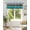 Aqua, variant on Farmhouse Rustic Wood Texture Kitchen Valances for Windows Yellow Grey Valance Curtains for Kitchen /Living Room/Bedroom/ Bathroom Decor, 42"x12 " ,Rod Pocket 1 Panel,