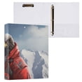 thumbnail image 3 of Eagle in Iceberg 3 Ring Binders 1.5 inch Hardcover File Folders with Interior Pockets A4 Size Organizer for School Office Hospital Set of 2, 3 of 8