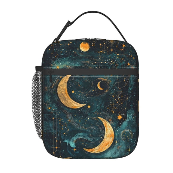 Celestial Lunch Box Reusable Portable Lunch Bag Tote Bag for Work Picnic Hiking