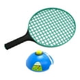 thumbnail image 1 of Equipo de práctica de raqueta de tenis ños, práctica de tenis individual, entrenador de tenis individual portátil con Base y pelota para parque verde Zulema Raquetas de tenis para niños, 1 of 8