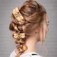 thumbnail image 3 of Retro Hair Cuff Wrap Liso Arqueado Lazo para El Clip Tocado Metal (estilo Plegado Dorado), 3 of 9