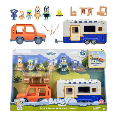 Bluey's Family Camping Cookout Playset