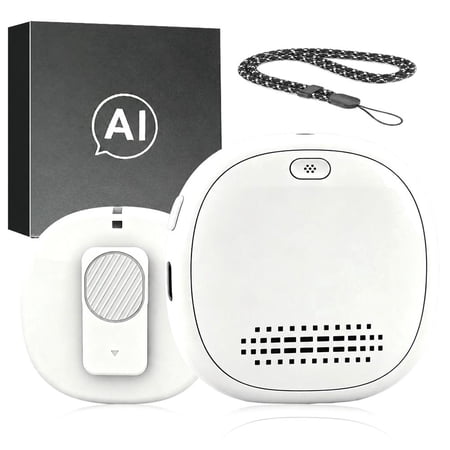 OADUKQ Ai Translator Device Real-Time Voice Translator with Offline Travel Business and Language White 2.24 X 0.22 in