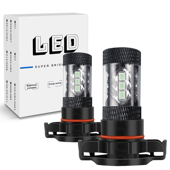 H16 5202 LED Fog Light Bulbs Daytime running light (DRL) 8000K Ice Blue,Fit for Cadillac CTS (2008-2015) Escalade ESV EXT(2007-2014),for Signal, Turn, Brake, Parking, Tail, DRL Fog Lights