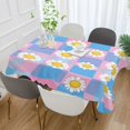 thumbnail image 2 of Yayeee Tablecloths 54" x 72" Rectangle Wrinkle Resistant Party Table Cover, Playful Daisy, 2 of 8