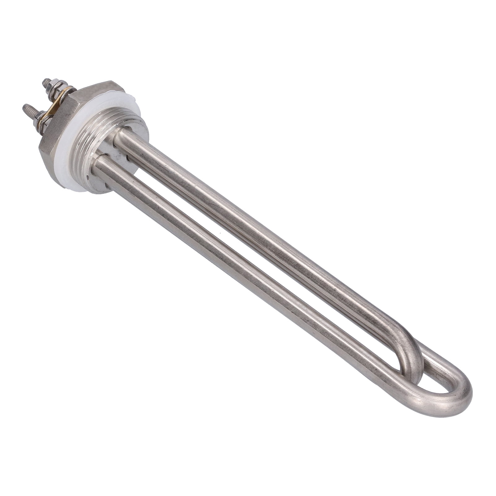 Riousery 1 inch BSP Stainless Steel Heating Tube DC 48V 1500W Electric Water Heater Element Replacement Submersible Rod Industrial Supplies 9.84 inches / 25 cm