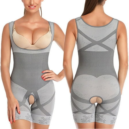 

POP CLOSETS Bodysuit Shapewear for Women Fajas Colombianas Reductoras Levanta Cola Post Surgery Underbust Tummy Control Slimming Body Shaper