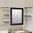 thumbnail image 2 of Zenna Home Recessed/Wall Mount  Rectangle Framed Mirror Medicine Cabinet, 24.5" x 30.5", Bronze, 2 of 6