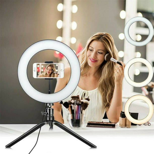 Bulk Kapel Beweegt niet 6" LED Ring Light with Stand for Youtube Tiktok Makeup Video Live Phone  Selfie - Walmart.com