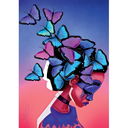 Buffalo Games - Sharif YPF5 The Artist - Mariposas - 300 Piece Jigsaw Puzzle for Adults Challenging Puzzle Perfect for Game Nights - Finished Size is 21.25 x 15.00