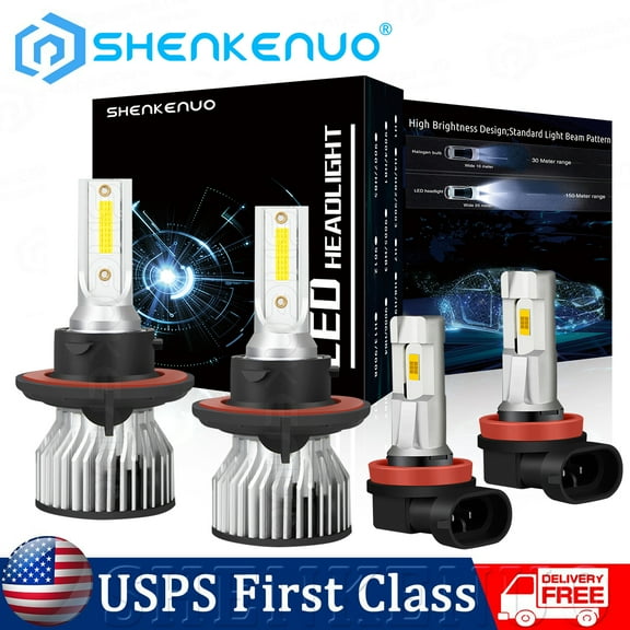 For Nissan Sentra 2004-2012 LED Headlight Bulbs Fog Light Conversion Kit White