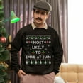 thumbnail image 5 of Funny Christmas Sweatshirt, Funny Christmas Sweatshirt, Most Likely To Email At 2 AM Xmas Sweater, 5 of 5
