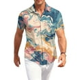 thumbnail image 6 of Dresfit Mens Polo Shirt Button Down Graphic Hawaiian Shirts 2026 Spring Short Sleeve Holiday Mokaloha Shirt Oversized Big and Tall Funny Beach Aloha Shirt Khaki L, 6 of 8