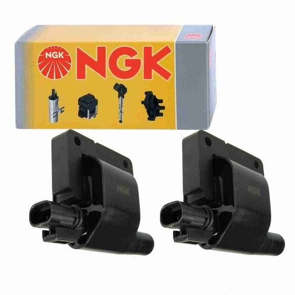 2 pc NGK 49045 Ignition Coils for 00225 1415057 178-8151 22433-0B000 22433-53J20 22433-56E11 22433-56E12 22433-56S10 22433-65E00 22448-56E11 22448-56E12 22448-65E00 88921254 920-1059 DG450 DG464 E550