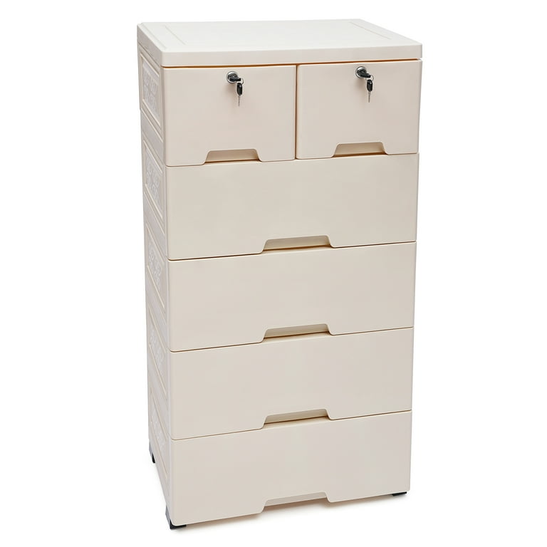 4-Drawer Dresser, Soft White Closet organizer Muebles para