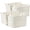 White, variant on Handwoven Clothes Basket Laundry Hampers Large Wicker Storage Baskets for Shelves Blankets Closet Storage Bins Car Bedroom Bathroom Organizers and Storage Bath (Pack of 4, Espresso color)