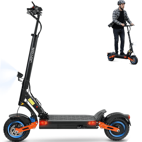 4000W Peak Dual Motors,off Road Electric Scooter,40Mph,50 Miles,60V 18AH Battery,10" Tires Commuter E-Scooter for Adults