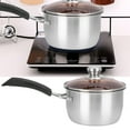thumbnail image 4 of POT DE LECHE, MANTEQUILLE DE MANTEQUILLE DE MANTEQUILLA MULTIFUNCIAL DE CRIA DE CREMALLERA, CALENTADOR DE LECHE PARA SALSA DE COCINA, Salsas, pasta hirvido Leche, 4 of 7