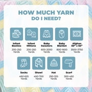 Mary Maxim Baby’s Best Yellow Yarn Size 2 Yarn for Baby, Acrylic Nylon Blend, 171 Yards