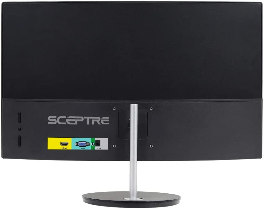 Curved 27" 75Hz LED Monitor HDMI VGA Build-In Speakers, EDGE-LESS Metal Black 2019 (C275W-1920RN)