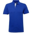 thumbnail image 1 of Asquith & Fox Mens Classic Fit Contrast Polo Shirt, 1 of 2
