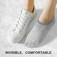 thumbnail image 2 of 6 Pairs Cotton No Show Sock Women’s invisible Non Slip Flat Boat Liner Socks,womens socks (Pack of 5-8), 2 of 6