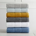 thumbnail image 2 of Market & Place 100% Cotton Waffle Weave 4-Piece Bath Towel Set, Spa Blue, 2 of 6