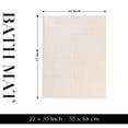 thumbnail image 3 of Superior Nora Cotton Absorbent Thick Terry Bathmat Set of 2, Cream, 3 of 10
