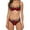 Burgundy, variant on Elainilye Fashion Women's Bikini Swimsuits Sexy Color Matching Gradient Split Swimsuit Beachwear Set Bathing Suit,Black
