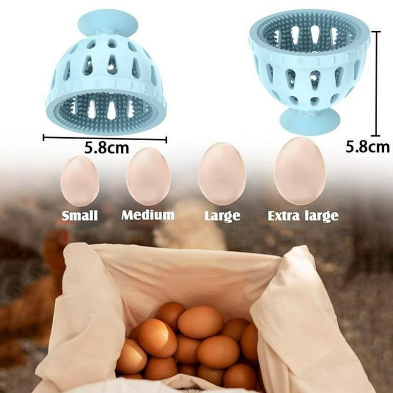 Egg Cleaning Brush - Flexible Silicone Egg Scrubber, Convenient