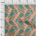 thumbnail image 1 of oneOone Cotton Poplin Fabric Leaves|Floral & Paisley Block Decor Fabric Printed BTY 56 Inch Wide, 1 of 4