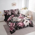 thumbnail image 3 of Manfei Safari Leopard Cheetah 7-Piece Bedding Comforter Set,Jungle Wildlife King Bedding Sets,Pink Flower Floral Bed Sheets For Men Women,Breathable Home Decor Reversible, 3 of 8