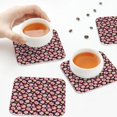 thumbnail image 7 of Pofeuu Tomatoes Print Leather Coasters Set of 6, Round Cups Mugs Mat Pad for Home Kitchen Heat Resistant Drink Coasters,Square, 7 of 7