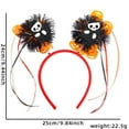 thumbnail image 2 of Fiudx Diadema de Halloween con Borlas de Colores y Decoraciones Espeluznantes, Ajuste Cómodo, Diseños Festivos de Araña y Calabaza, Ideal para Fiestas de Disfraces y Truco o Trato, 26 X 27 Cm., 2 of 2