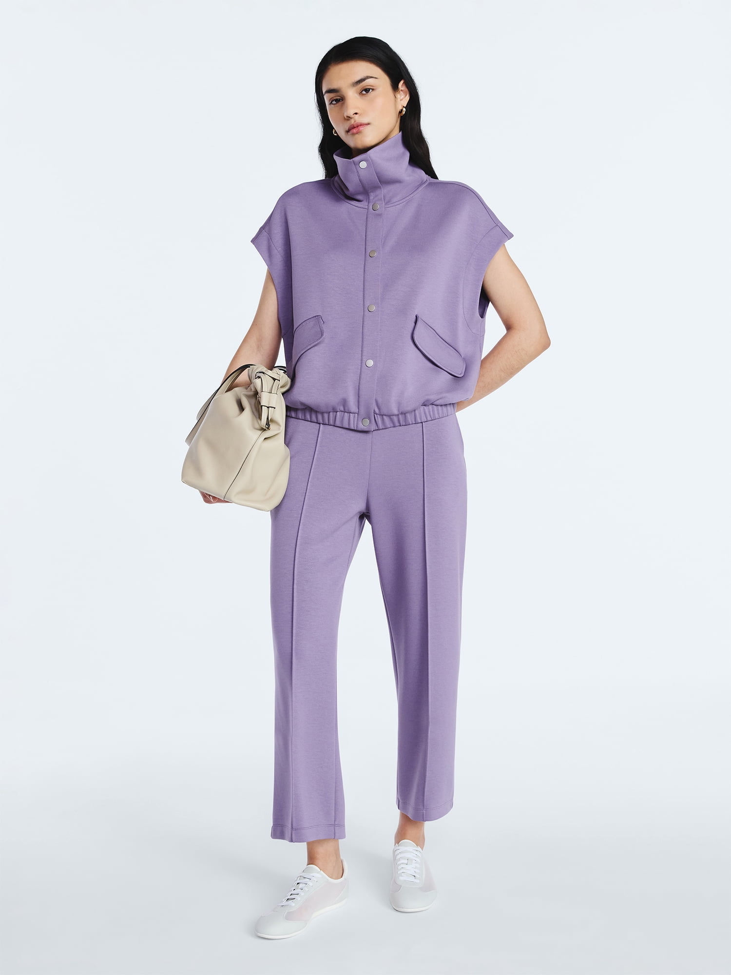 Scoop Women's and Women's Plus New Scubaknit Cropped Pants, Sizes XS-4X