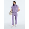 thumbnail image 2 of Scoop Women's and Women's Plus New Scubaknit Cropped Pants, Sizes XS-4X, 2 of 5