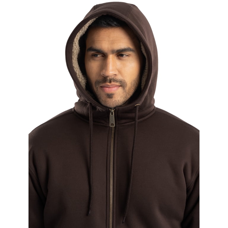 Wrangler Workwear Men's Sherpa Lined Hooded Fleece Jacket photo 5