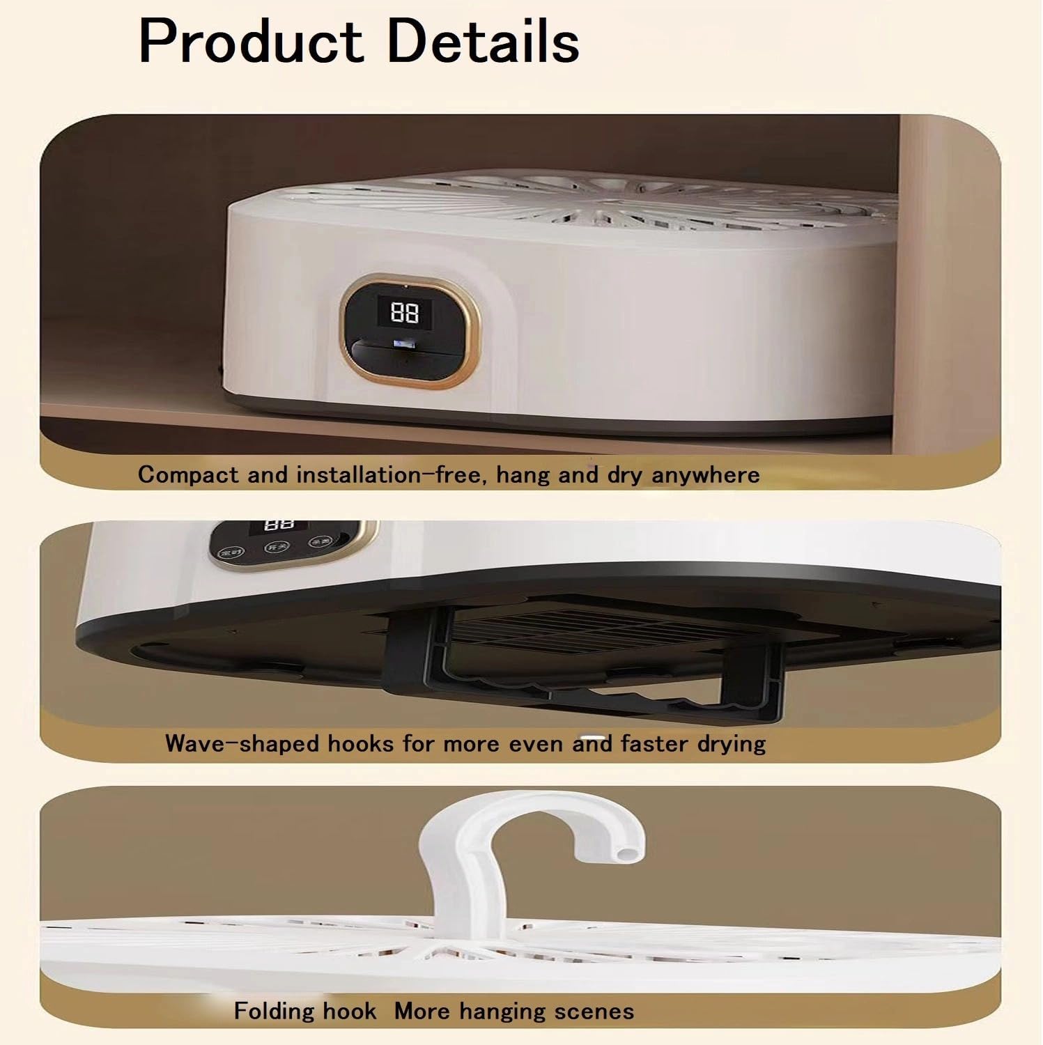 Mini Portable Clothes Dryer & Automatic Ironing Machine - Travel-Friendly with Timer Function, Steam Iron & Dry Bag Included for Apartments, RVs, Dorms