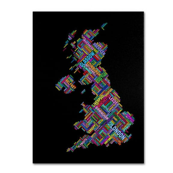 Trademark Fine Art "United Kingdom VII" Canvas Wall Art by Michael Tompsett