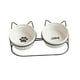 thumbnail image 5 of Cuenco doble para perros y gatos, plato para gatos, separable, portátil, antideslizante, boca oblicua, sin derrames, inclinable para gatos de , Blanco Salvador Cuenco elevado para gatos, 5 of 10