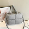 thumbnail image 4 of Bolso Satchel Puffy Puffer Tote Bag Acolchado Suave para Mujer, 4 of 9