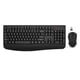 thumbnail image 1 of Combo de teclado y ratón inalámbricos EDJO de tamaño completo, negro, 1 of 7